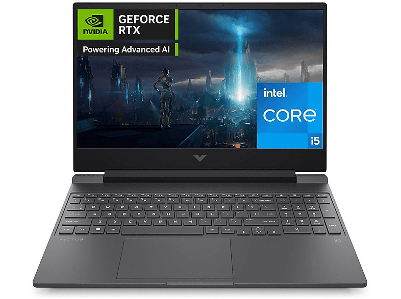HP Victus 15-fa1055nl, 15,6 ”, processore Intel® Core I5 12450H, 16 GB, 512 GB SSD